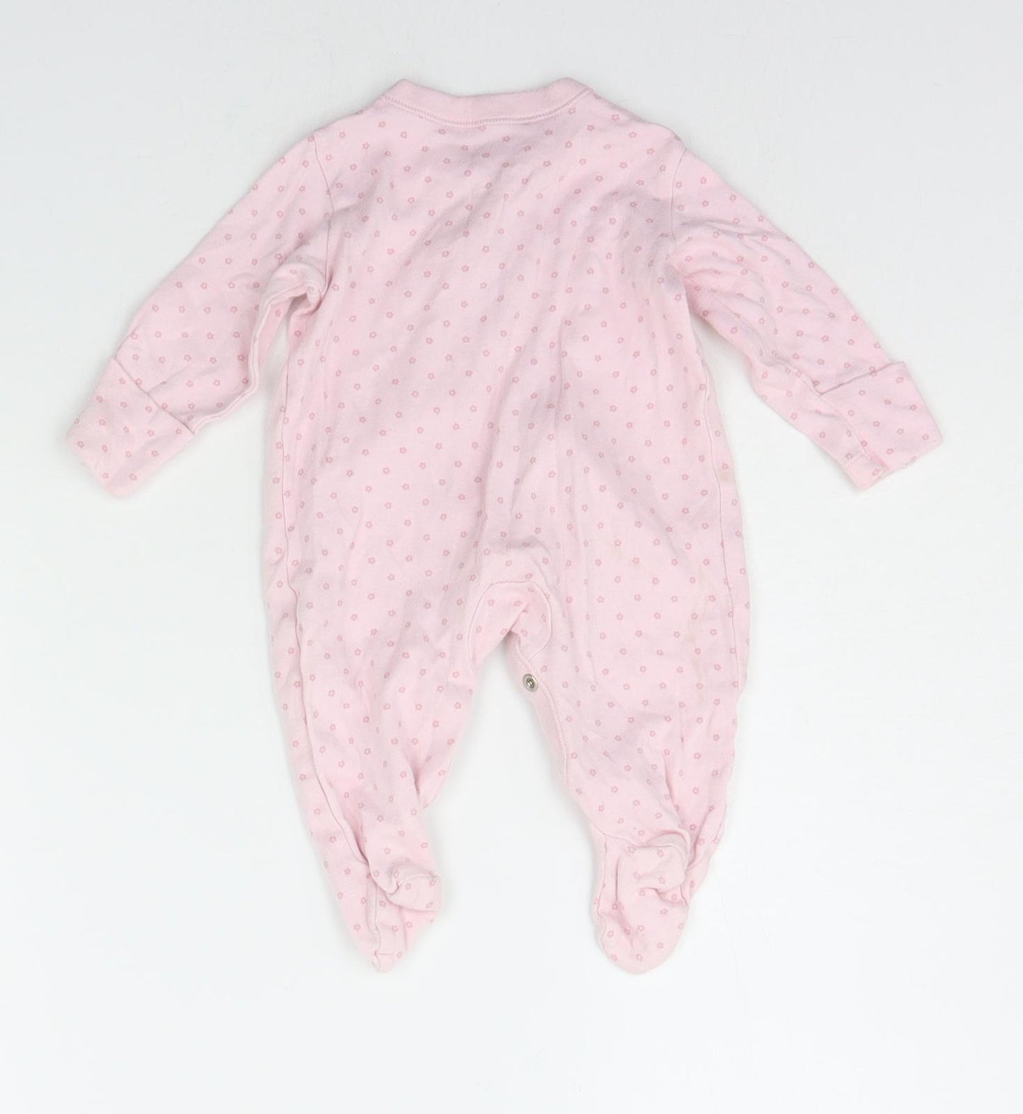 Nutmeg Baby Pink Geometric  Babygrow One-Piece Size 0-3 Months