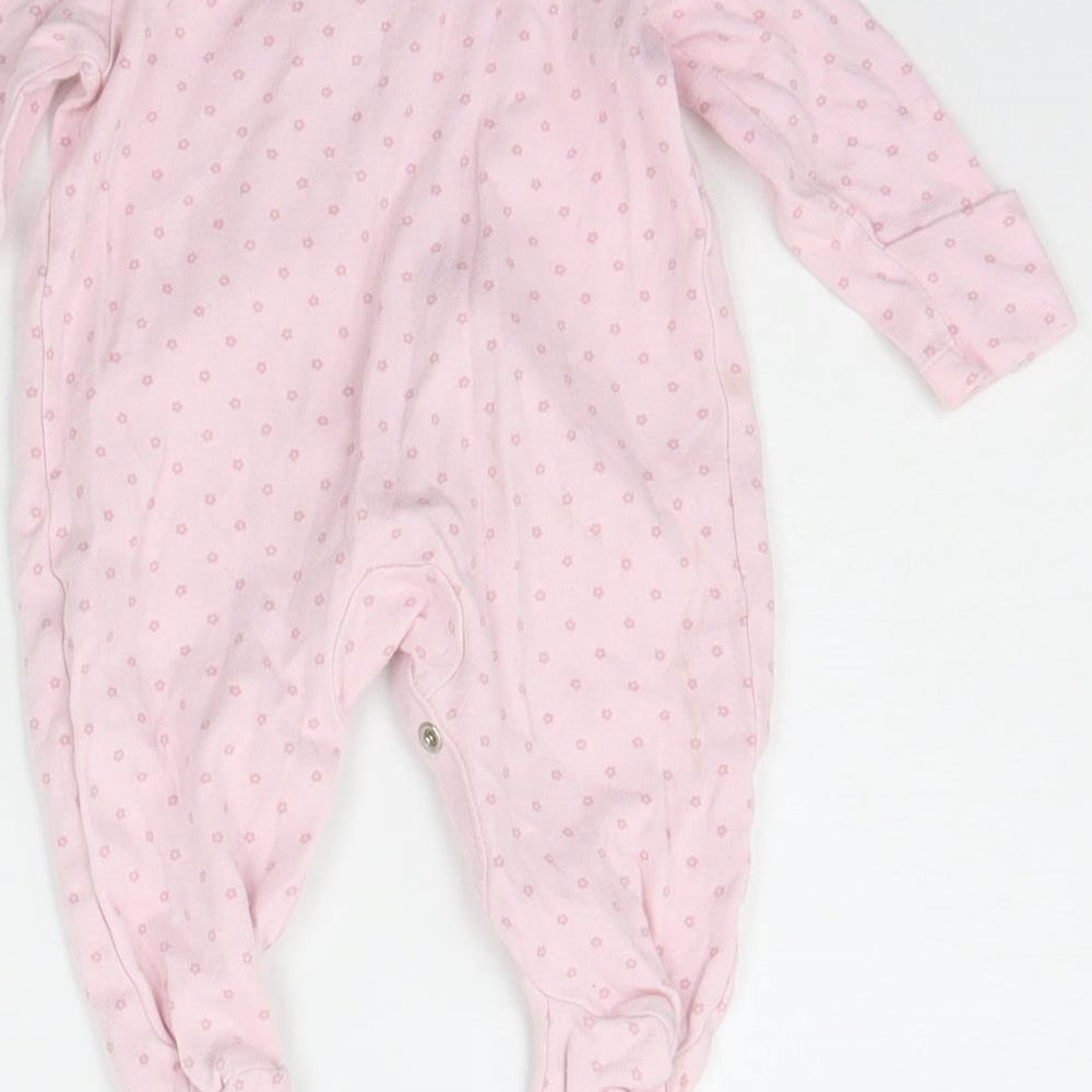 Nutmeg Baby Pink Geometric  Babygrow One-Piece Size 0-3 Months