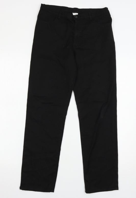 George Boys Black   Capri Trousers Size 13-14 Years
