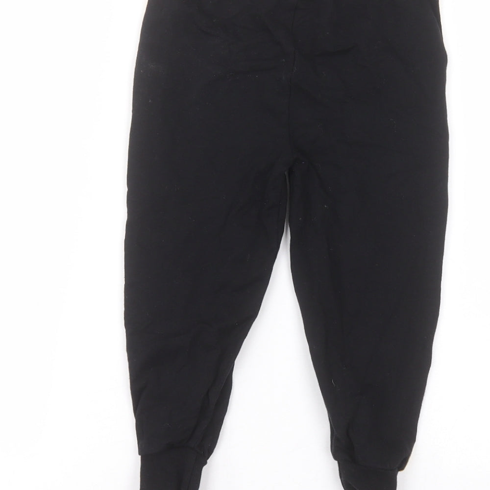 Primark Girls Black   Sweatpants Trousers Size 2-3 Years - space jam