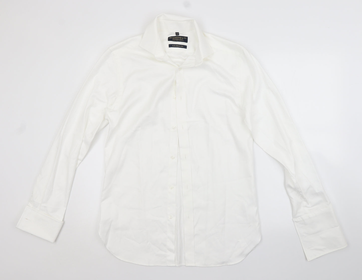 Hammond Mens White    Dress Shirt Size 14.5