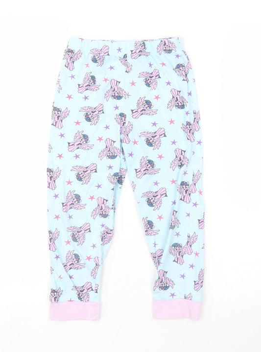 Primark Girls Blue Animal Print   Pyjama Pants Size 5-6 Years  - MY LITTLE PONY
