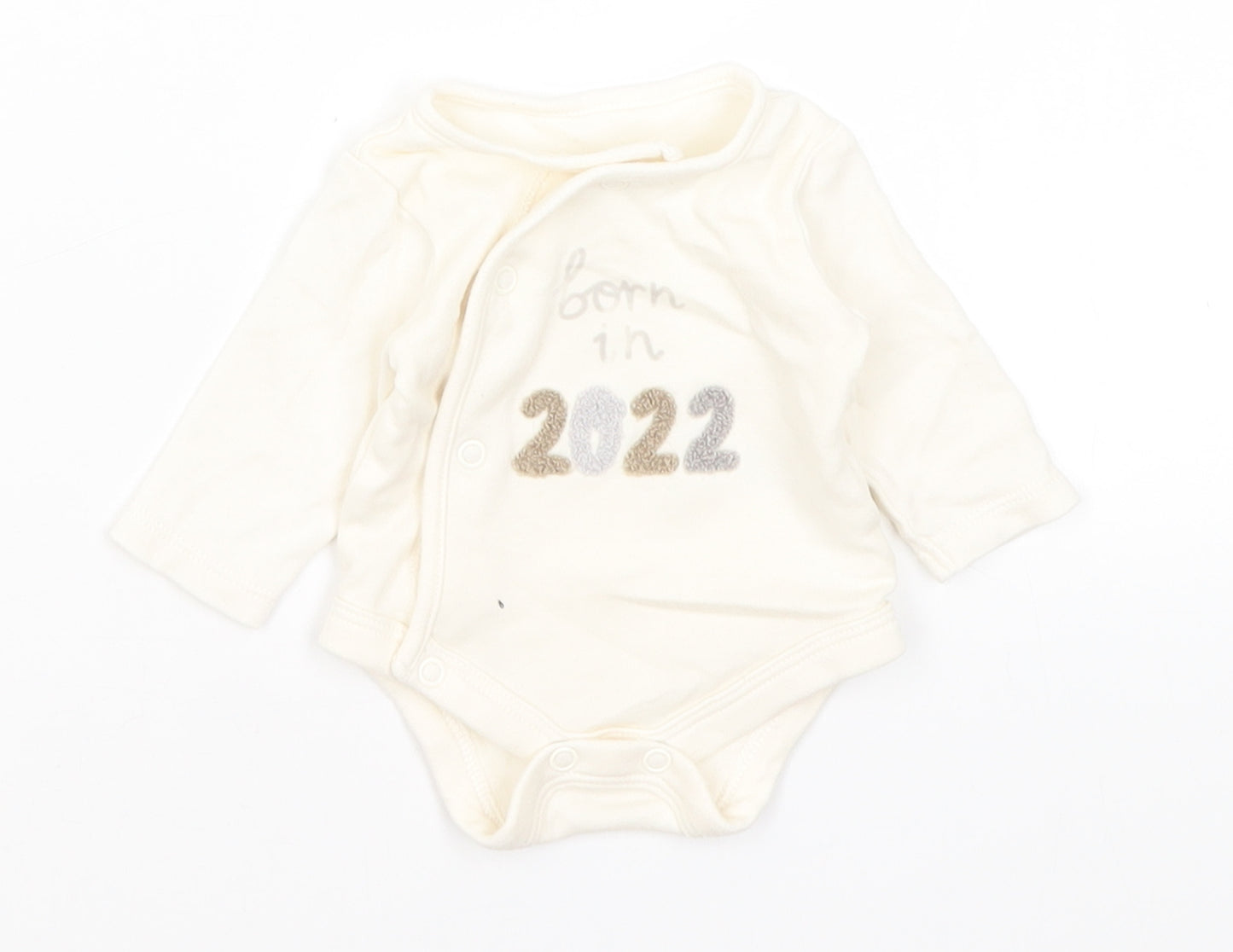 George Baby Ivory   Romper One-Piece Size Newborn  - Born in 2022