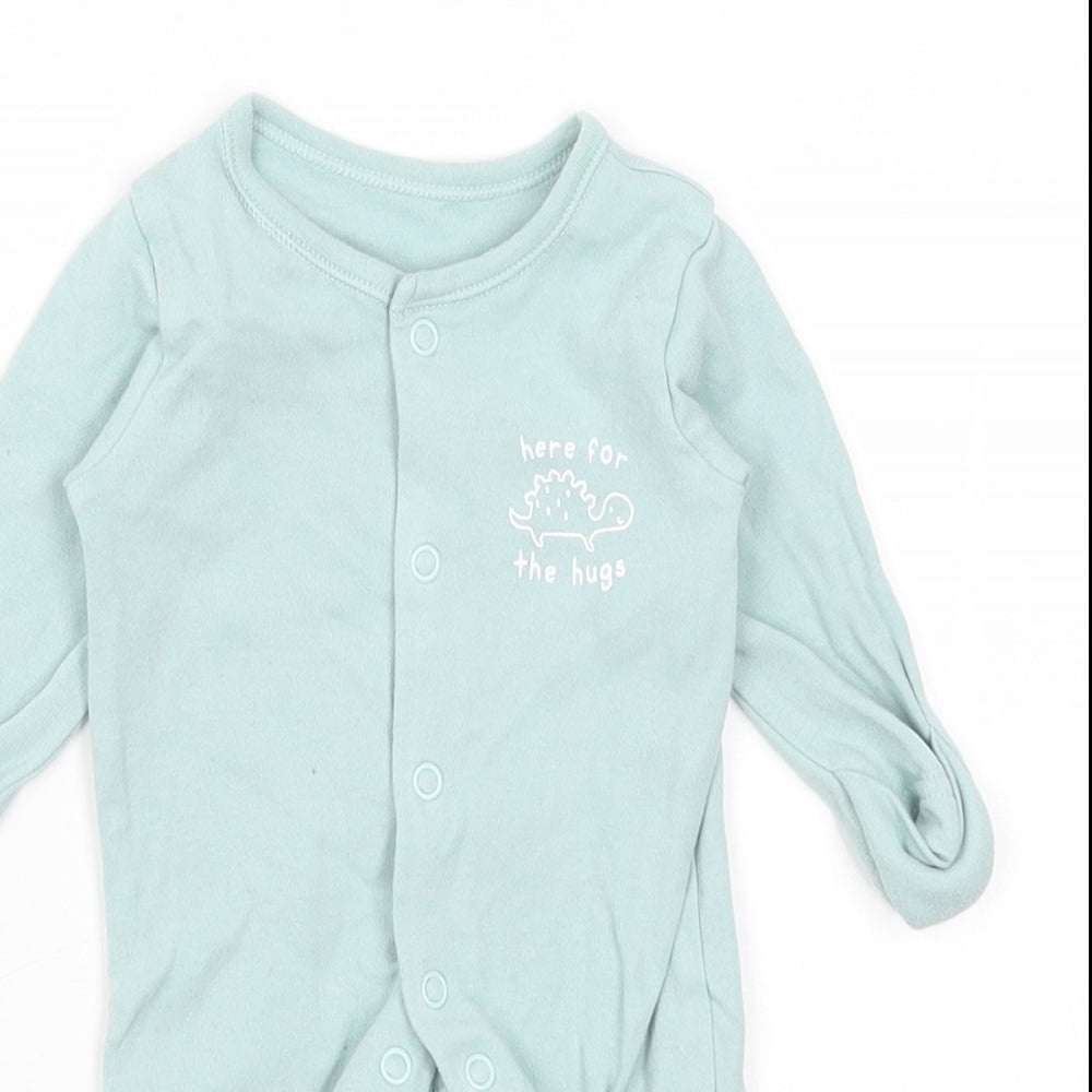 Geogre Baby Blue   Romper One-Piece Size Newborn