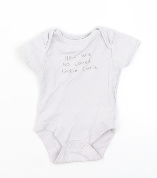 George Baby Grey   Romper One-Piece Size Newborn  - Little Cutie