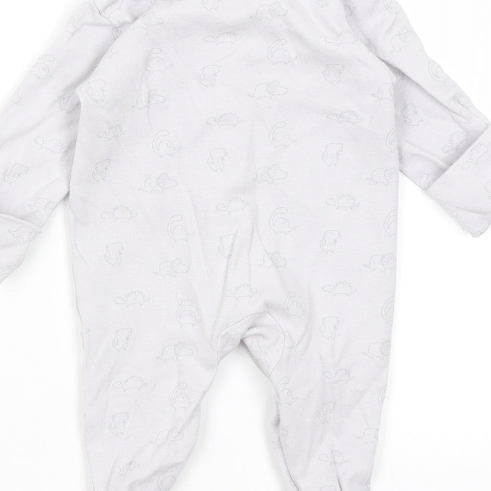 George Baby Grey   Romper One-Piece Size Newborn  - Dinosaurs