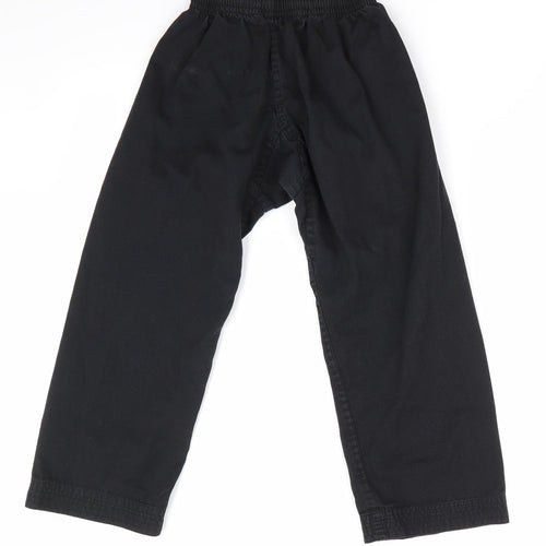 Blitz Boys Black  Canvas Chino Trousers Size 5 Years