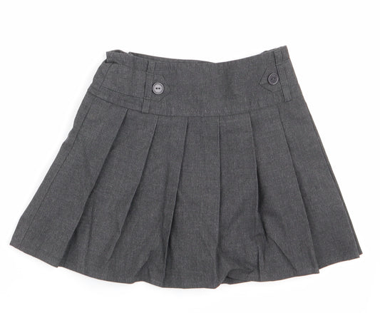 George Girls Grey   A-Line Skirt Size 4-5 Years - School Skirt