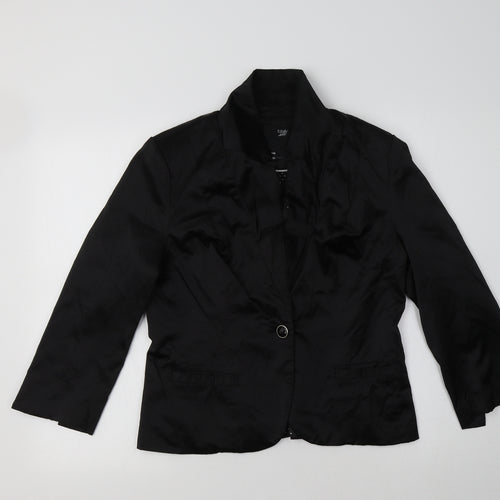 TALLY WEiJL Womens Black   Jacket Blazer Size 14