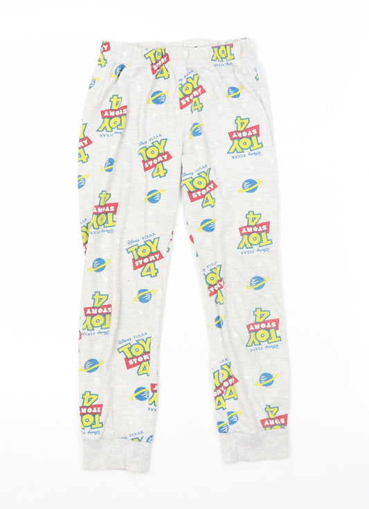 Preworn Boys Grey Spotted   Pyjama Pants Size 5 Years  - TOY STORY