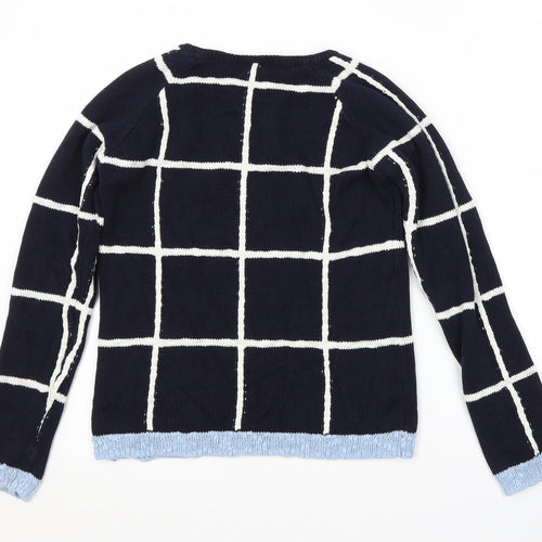 NEXT Boys Blue Check  Pullover Jumper Size 13 Years