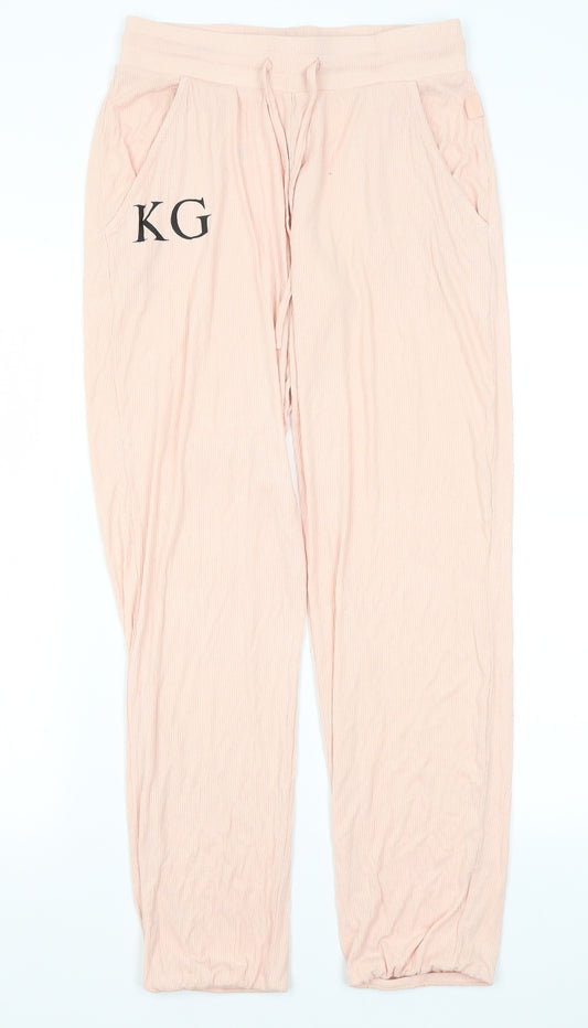 Primark Womens Pink Solid  Capri Pyjama Pants Size XS