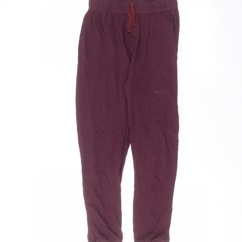 George Girls Red  Cotton Sweatpants Trousers Size 10-11 Years  Regular