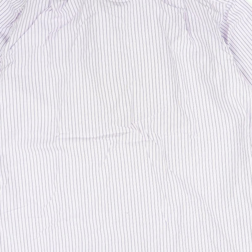 M&S Mens Multicoloured Striped Cotton  Dress Shirt Size 15.5