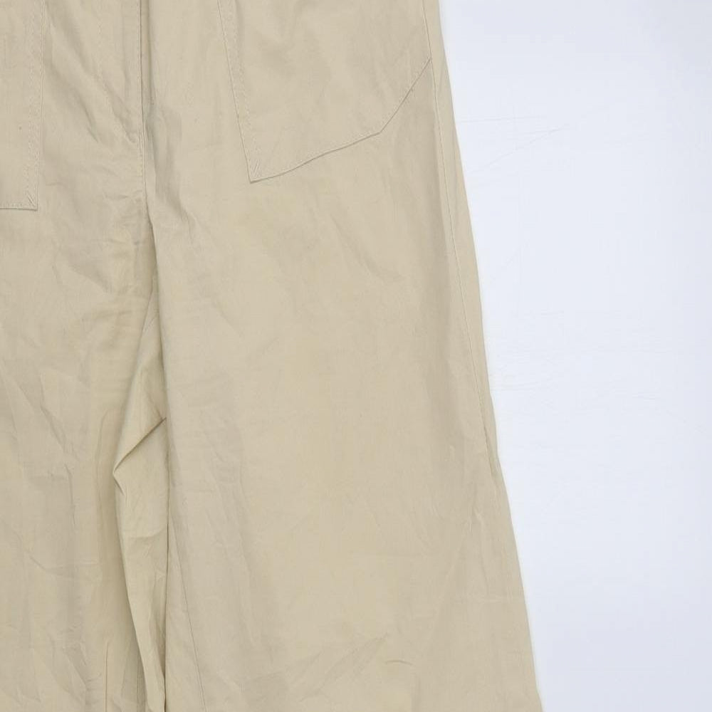 ZERRES Womens Beige  Cotton Trousers  Size 10 L33 in Regular