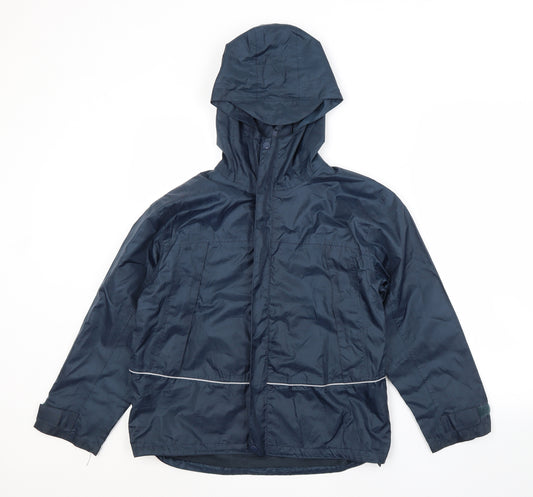 Result Boys Blue   Rain Coat Coat Size 9-10 Years
