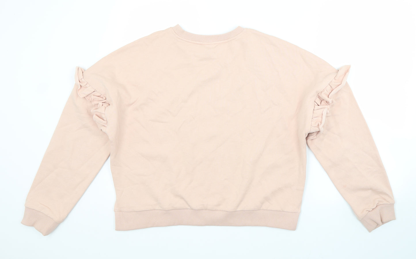Urban Classics Womens Pink  Cotton Pullover Sweatshirt Size L