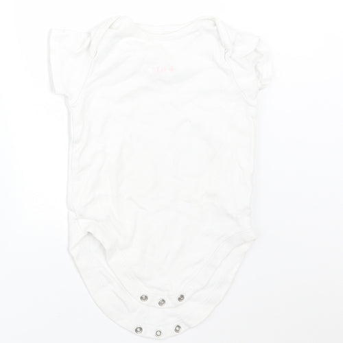 NEXT Baby White  Cotton Babygrow One-Piece Size 9-12 Months