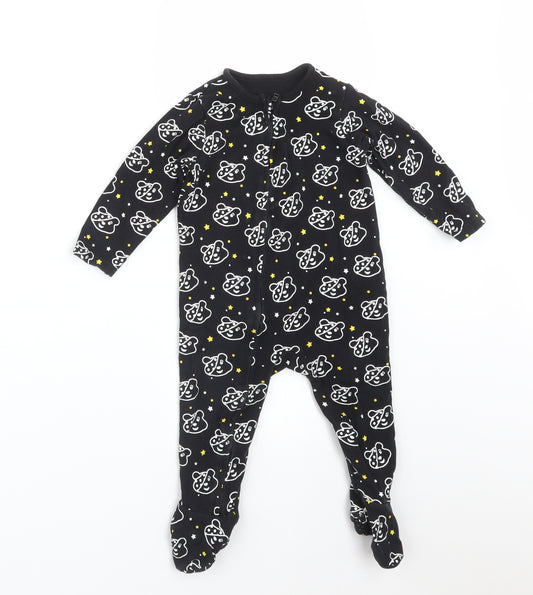 George Baby Multicoloured Animal Print Cotton Babygrow One-Piece Size 9-12 Months   - CHILDREN IN NEED