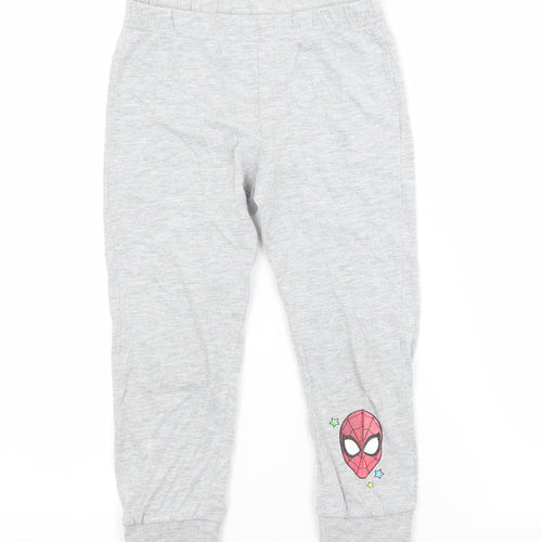Preworn Boys Grey  Cotton  Pyjama Pants Size 4-5 Years   - SPIDERMAN