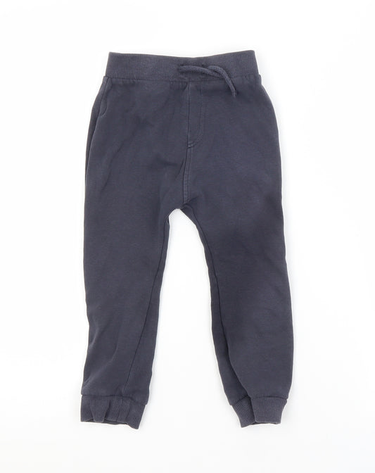Nutmeg Boys Blue  Cotton Sweatpants Trousers Size 2-3 Years  Regular