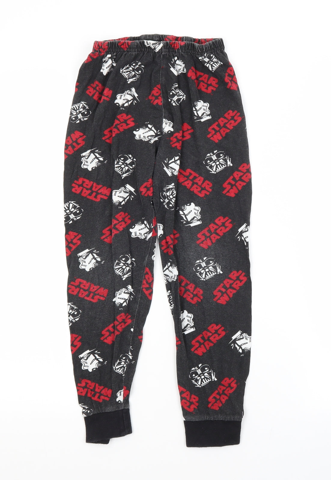 Primark Boys Black Geometric Cotton  Pyjama Pants Size 7-8 Years   - STAR WARS