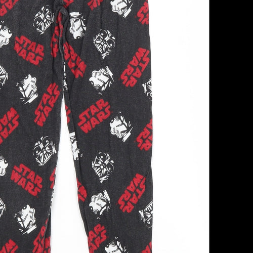 Primark Boys Black Geometric Cotton  Pyjama Pants Size 7-8 Years   - STAR WARS