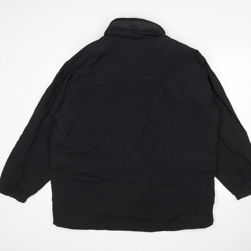 Eddie Bauer Womens Black   Rain Coat Coat Size XL