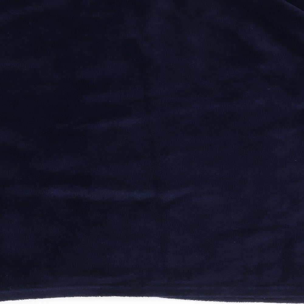 Hudson Mens Blue Solid Polyester  Pyjama Top Size 2XL