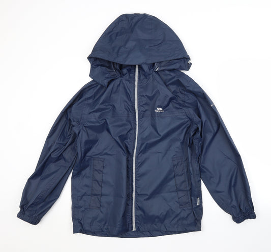 Trespass Mens Blue   Rain Coat Coat Size 2XS