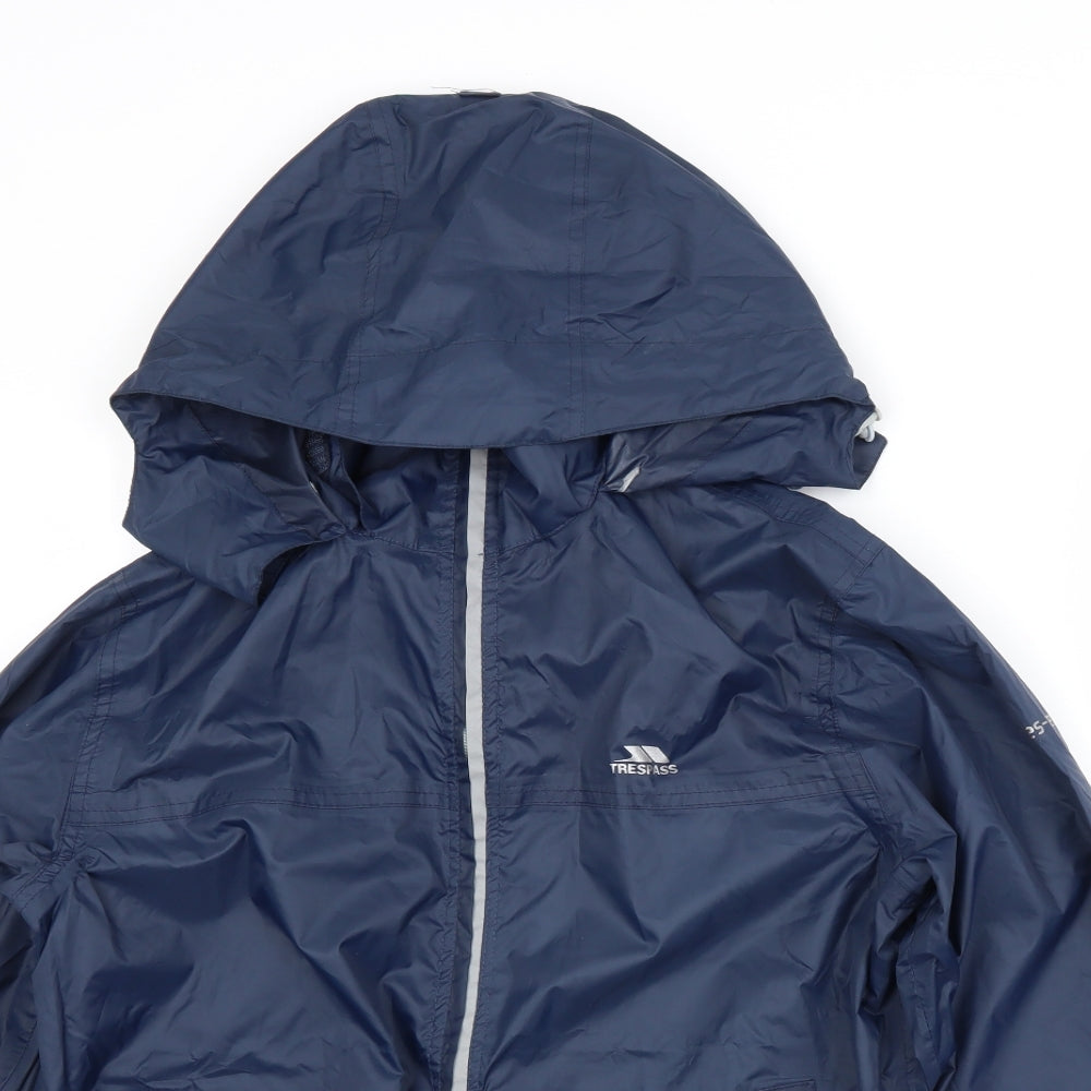 Trespass Mens Blue   Rain Coat Coat Size 2XS