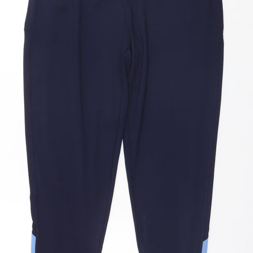 Falcon Womens Blue  Polyester Track Pants Leggings Size 10 L27 in Regular  - Denbigh High
