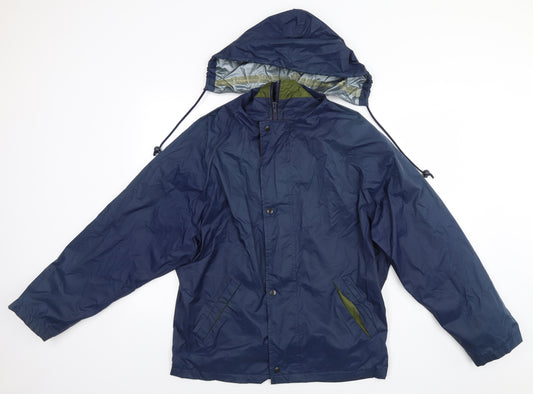 Marks and Spencer Mens Blue   Rain Coat Coat Size S