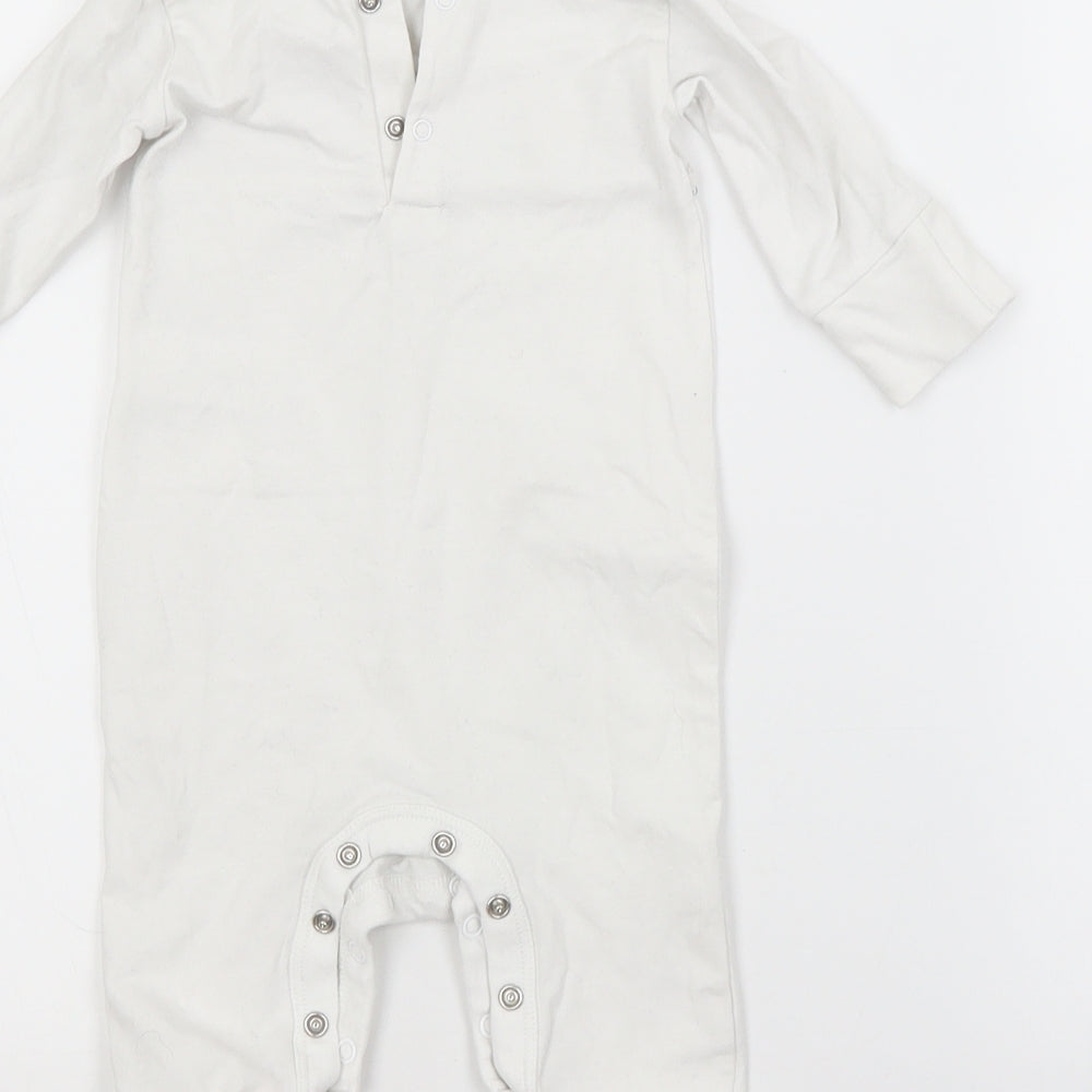 NEXT Baby White  Cotton Babygrow One-Piece Size 0-3 Months