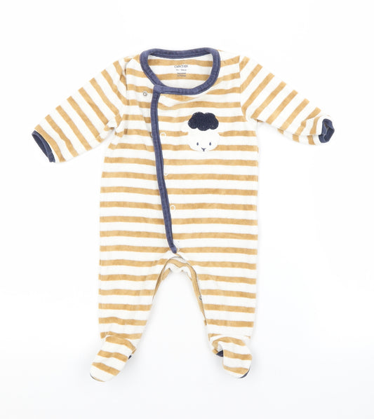 OBAIBI Baby Multicoloured Striped  Babygrow One-Piece Size 3-6 Months