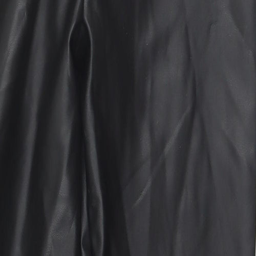 Zara Boys Black  Polyurethane Capri Trousers Size 8 Years  Regular