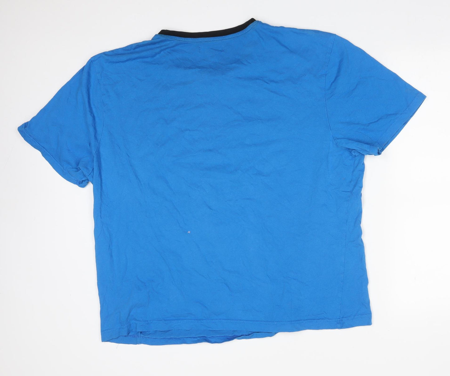 Studio Mens Blue Solid Cotton  Pyjama Top Size 2XL   - SURPLUS SUPPLIES