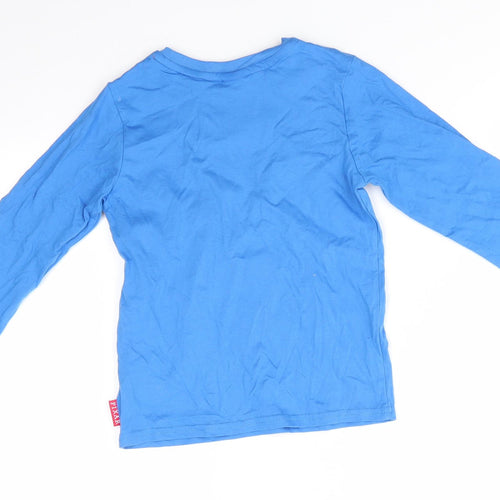 Disney Pixar Boys Blue Solid Cotton  Pyjama Top Size 4-5 Years   - It's Hero Time