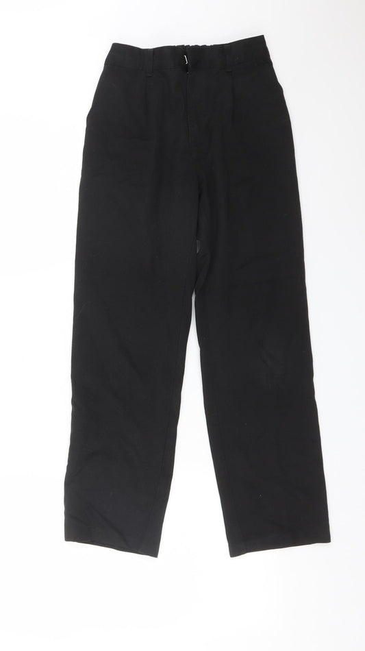 F&F Boys Black  Polyester Dress Pants Trousers Size 10-11 Years  Regular  - SCHOOL