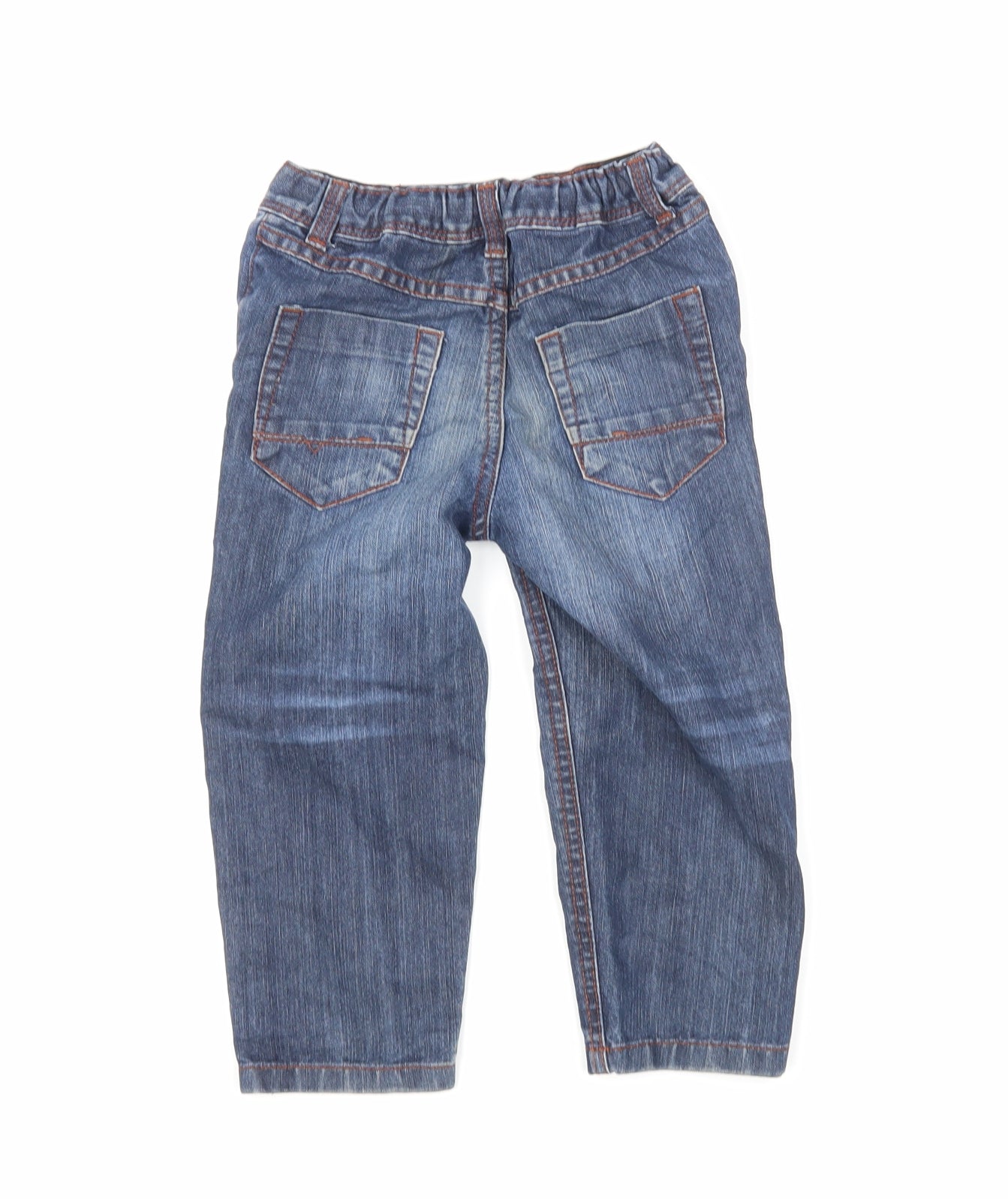 Nutmeg Boys Blue  Cotton Straight Jeans Size 2-3 Years  Regular