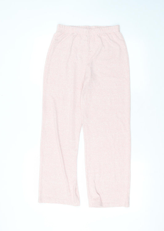 F&F Girls Pink  Polyester Sweatpants Trousers Size 10-11 Years L25 in Regular