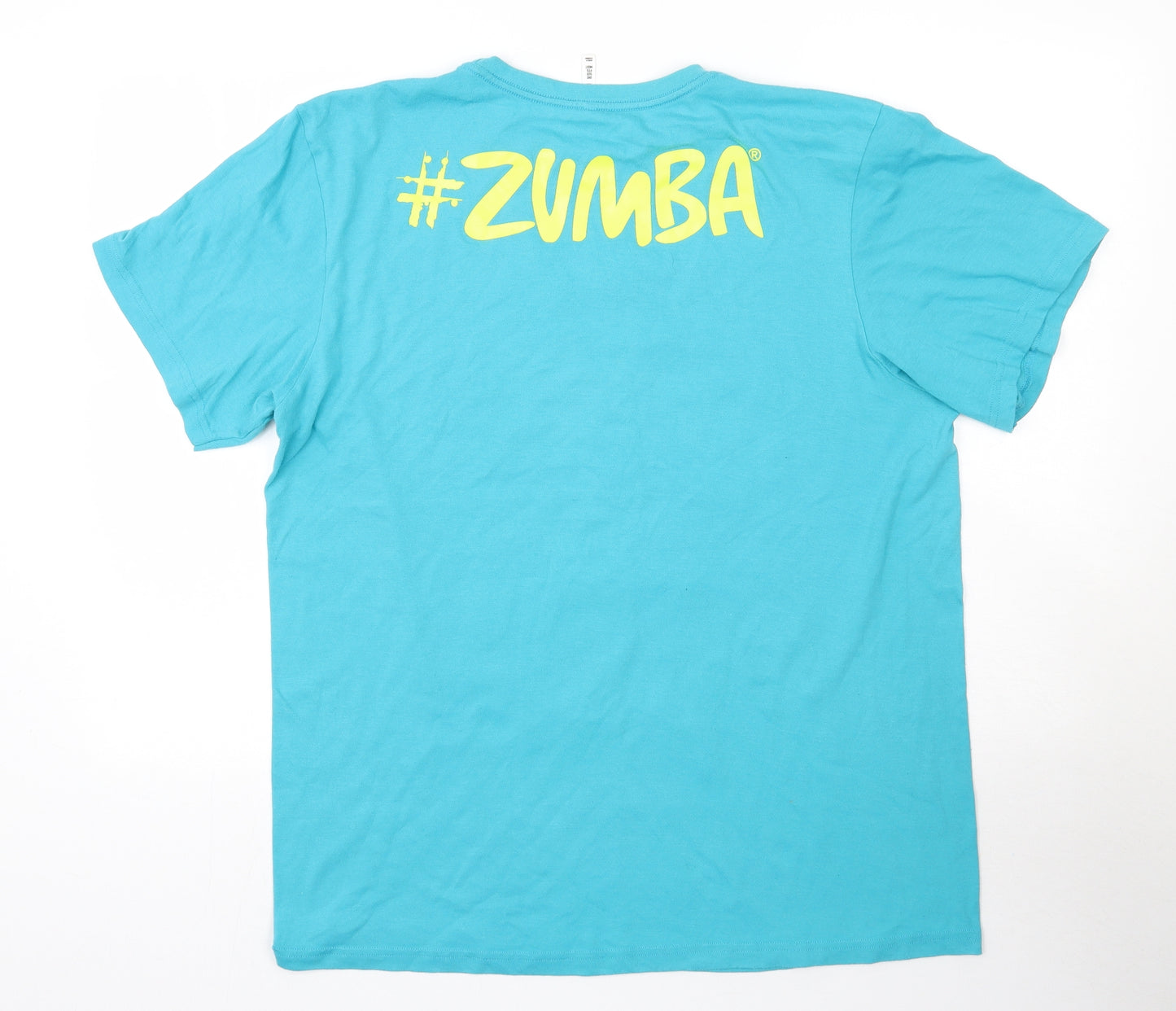 Zumba Womens Blue   Basic T-Shirt One Size Round Neck