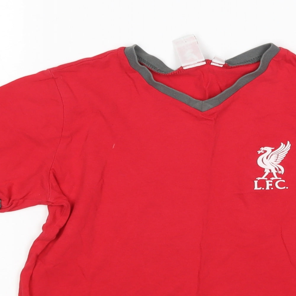 Liverpool FC Boys Red  Cotton  Pyjama Top Size 9-10 Years