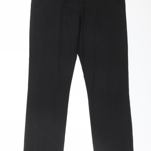 M&S Girls Black  Polyester Dress Pants Trousers Size 14-15 Years  Regular