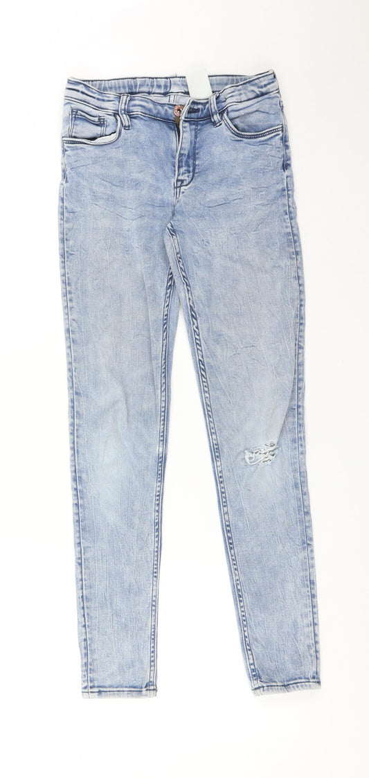 H&M Girls Blue  Lyocell Skinny Jeans Size 11 Years  Regular
