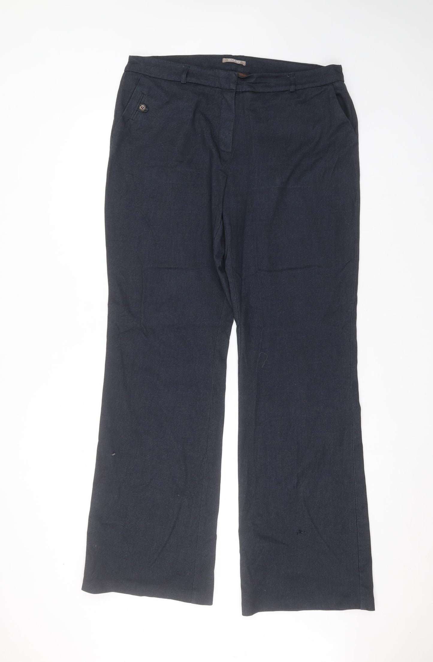ORSAY Womens Blue  Polyester Trousers  Size 38 in L31 in Regular