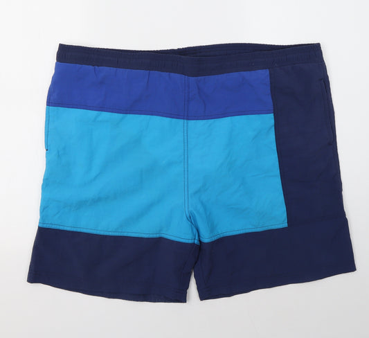 Casual Club Mens Blue  Nylon Sweat Shorts Size XL  Regular