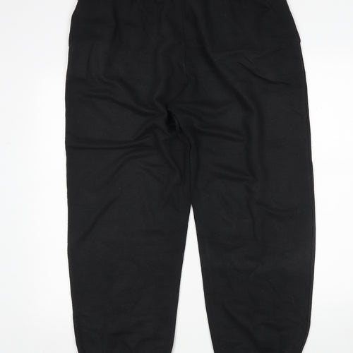 Kickers Mens Black  Cotton Sweatpants Trousers Size M L28 in Regular