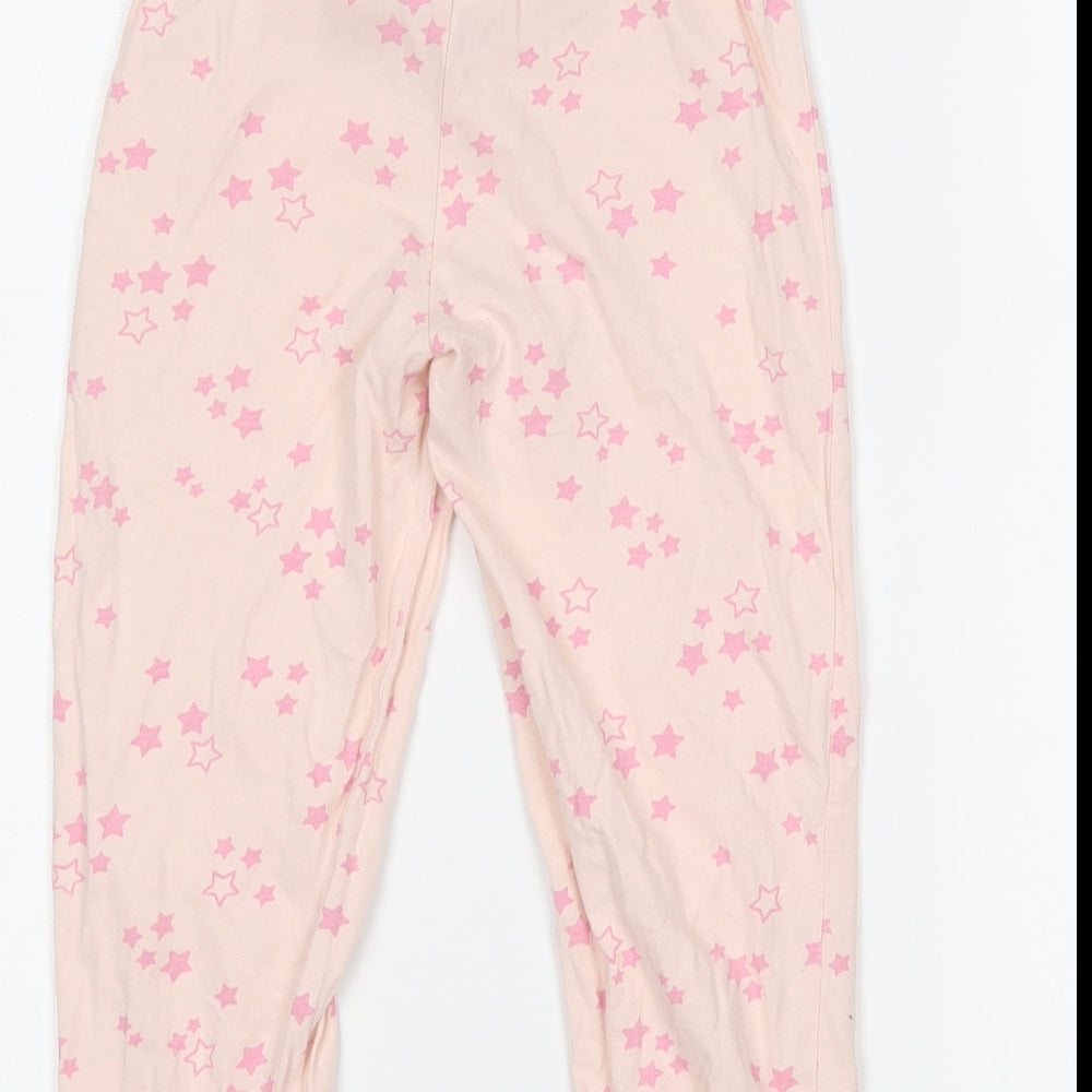Primark Girls Pink Polka Dot Cotton  Pyjama Pants Size 2-3 Years