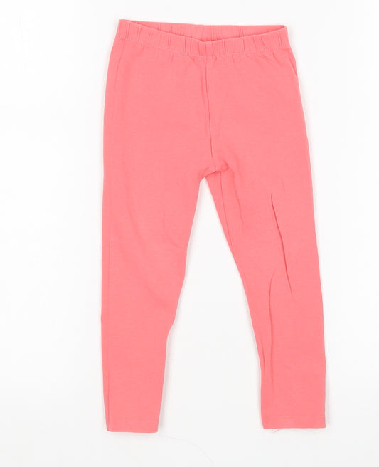 Nutmeg Girls Pink  Cotton Sweatpants Trousers Size 2-3 Years  Regular  - Leggings